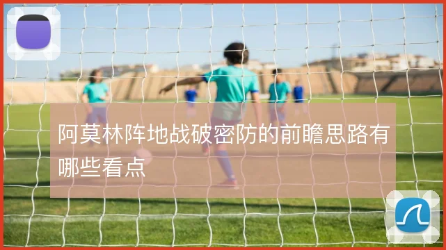 阿莫林阵地战破密防的前瞻思路有哪些看点